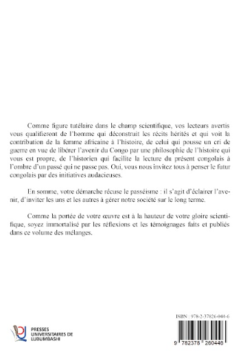 Hommage à Isidore Ndaywel -  Historien de son pays et du monde