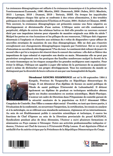 Dynamiques démographiques et développement socioéconomique en Afrique subsaharienne Population et souci du bien-être social